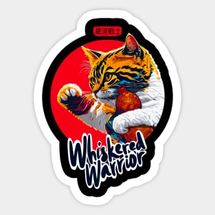 Whiskered Warrior Sticker